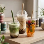Bubble Tea Şeffaf Plastik PET Bardak Modelleri Üretici Firma Deneyim Pack