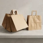 Flat Saplı Kraft Kağıt Çantalar Üretimi