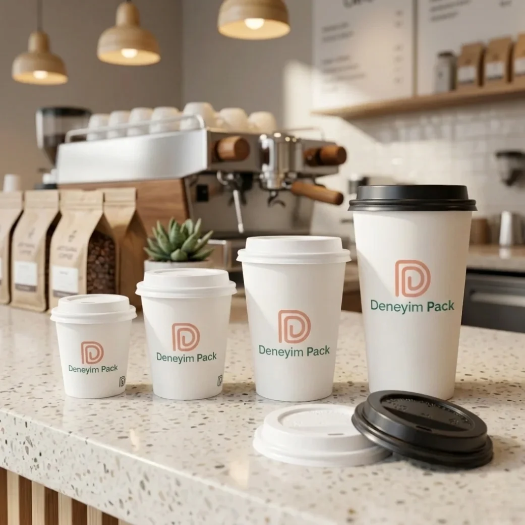 Tek Duvar Karton Bardak ve Çift Duvarlı Karton Bardak ve Kapak Modelleri