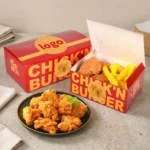 Renkli Karton Baskılı Nugget Kutusu