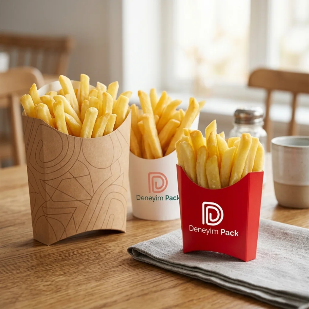 Karton Patates Kutuları Fasftood Ambalaj Üreticisi Deneyim Pack