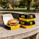 Renkli Baskılı Hamburger Kutusu Baskılı