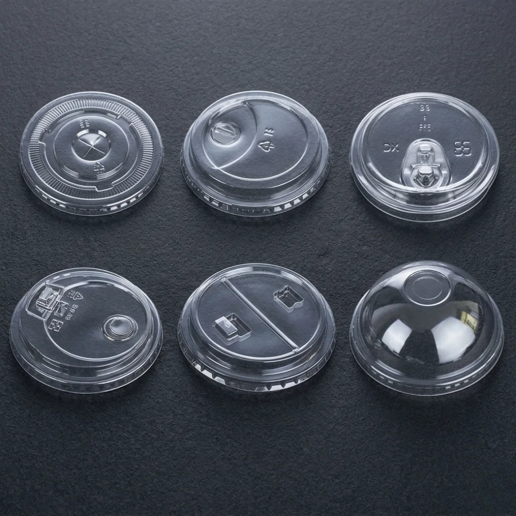 Şeffaf Plastik PET Bardak Kapak Modelleri Toptan Satış